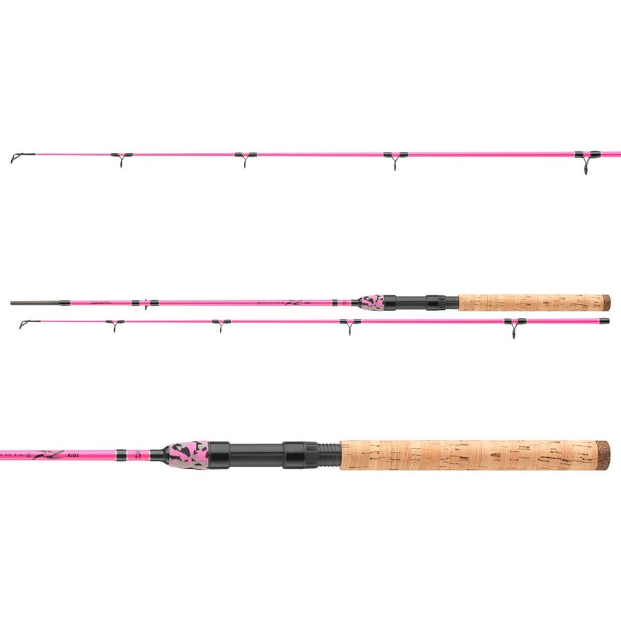 Lanseta Daiwa Ninja X Kids Pink, 1.60m, 10-30g, 2 tronsoan - 2 | YEO