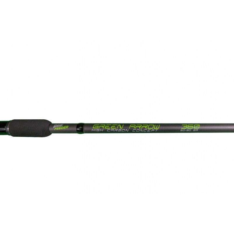 Lanseta Sensas Feeder Green Arrow, 3.60m, 70-120g, 3+3 tronsoane - 1 | YEO