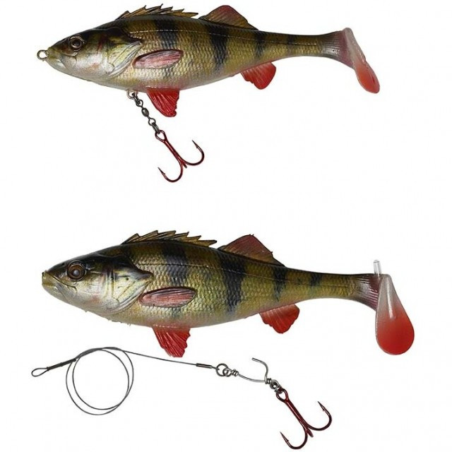 Naluca Savage Gear 4D Perch Shad, SS 01, 12.5cm, 23g