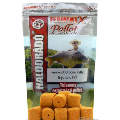 Pelete solubile Haldorado FermentX, 80g, 12mm (Aroma: N-Butyric + Tuica si Miere)