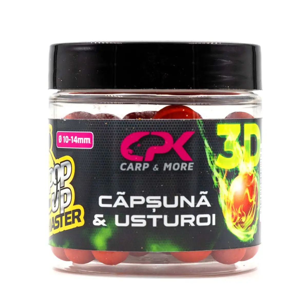 Pop Up de Carlig CPK 3D Range, 10-14mm, 40g (Aroma: Capsuna & Usturoi) - 1 | YEO