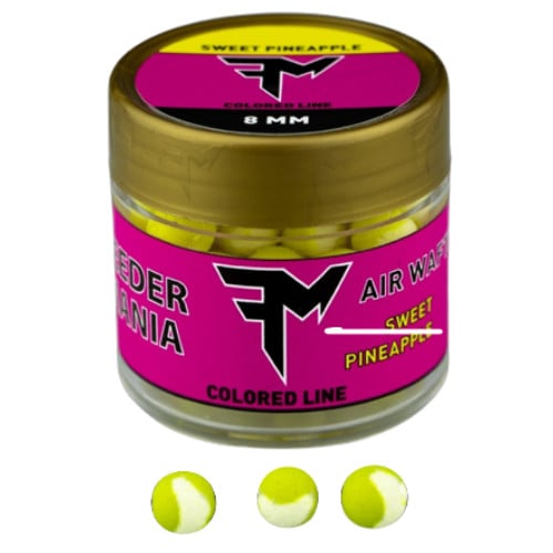 Pop Up Feedermania Air Wafters Colored Line, Ananas, 8-10mm (Diametru: 10 mm)