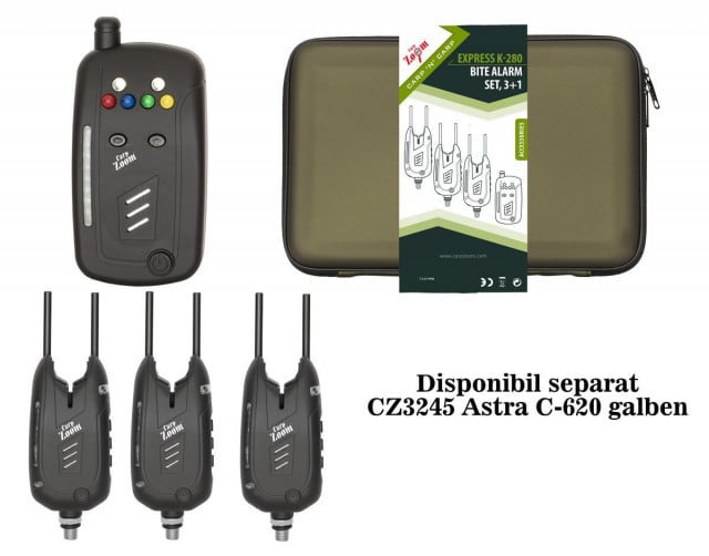 Set 3 avertizori + statie Carp Zoom Astra C-620 - 1 | YEO