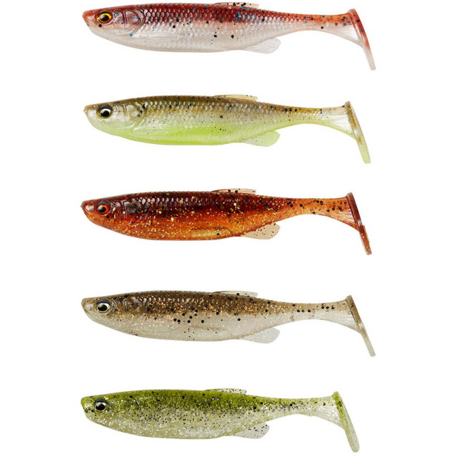 Set 5 shaduri Savage Gear Fat Minnow, Clear Water Mix, 10.5cm, 11g