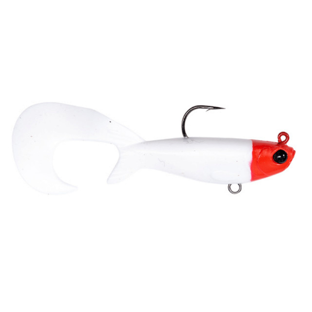 EnergoTeam Cu jig ET Wizand Crub, alb-rosu, 12 cm