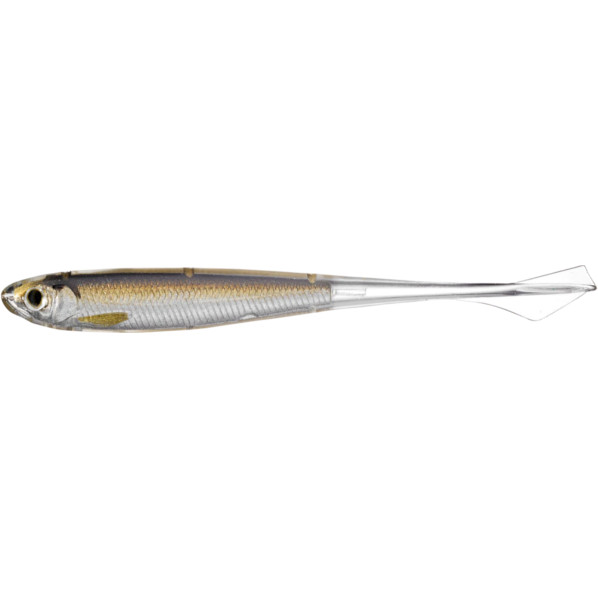 Shad Livetarget Ghost Tail Minnow Drophot, culoare Silver-Brown, 9.5cm, 4buc