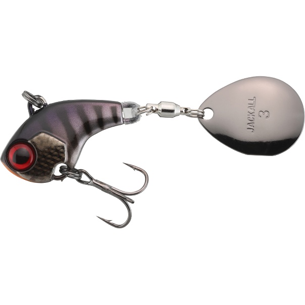 Spinnertail Jackall Deracoup Spinner, Muddy Black, 7g