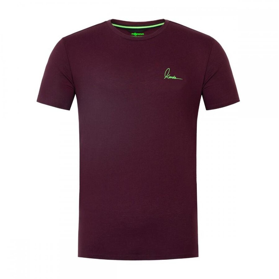 Tricou Korda Minimal Tee, Burgundy (Marime: L)