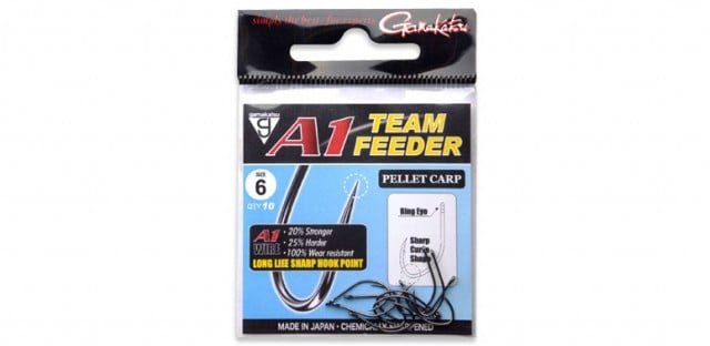 Carlige A1 Team Feeder pelet Carp Gamakatsu (Marime Carlige: Nr. 10)