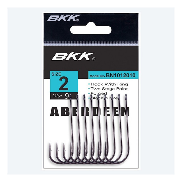 Carlige BKK Aberdeen-R Diamond, Black Nickel (Marime Carlige: Nr. 3/0)