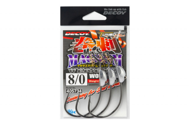 Carlige Offset Decoy Worm 130M Makisasu Magnum, lestat (Marime Carlige: Nr. 8/0)