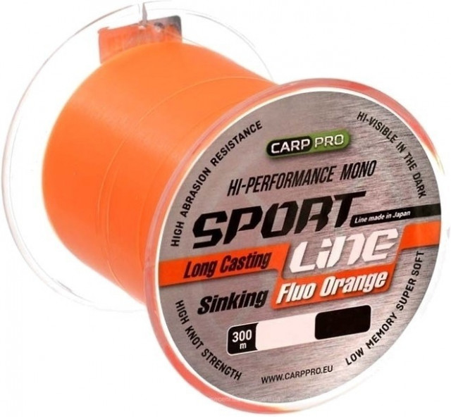 Fir Carp Pro Sport Line, Fluo Orange, 300m (Diametru fir: 0.23 mm)