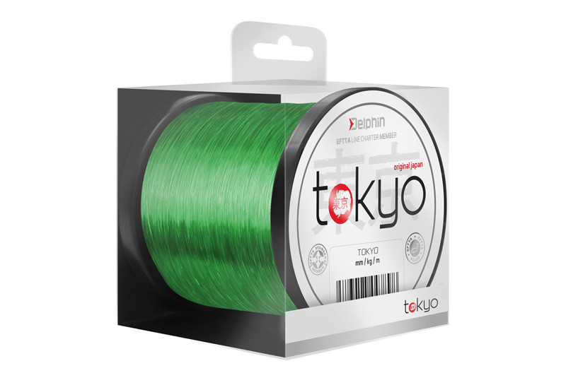 Fir Monofilament Delphin Tokyo, Verde Fluo, 1000-1200m (Diametru fir: 0.26 mm)