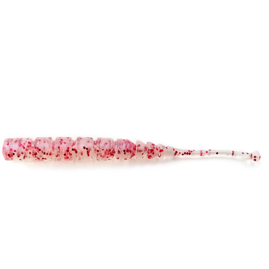 Grub Mustad Aji Micro Plu, Clear Red Glitter, 5cm, 15buc/plic