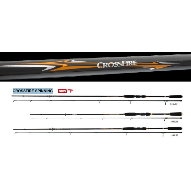 Lanseta Daiwa Crossfire Spin New, 2.10m, 5-25g, 2 tronsoane - 1 | YEO