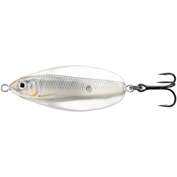 Lingura Oscilanta Live Target Erratic Shiner, Glow/Pearl, 6cm, 14g