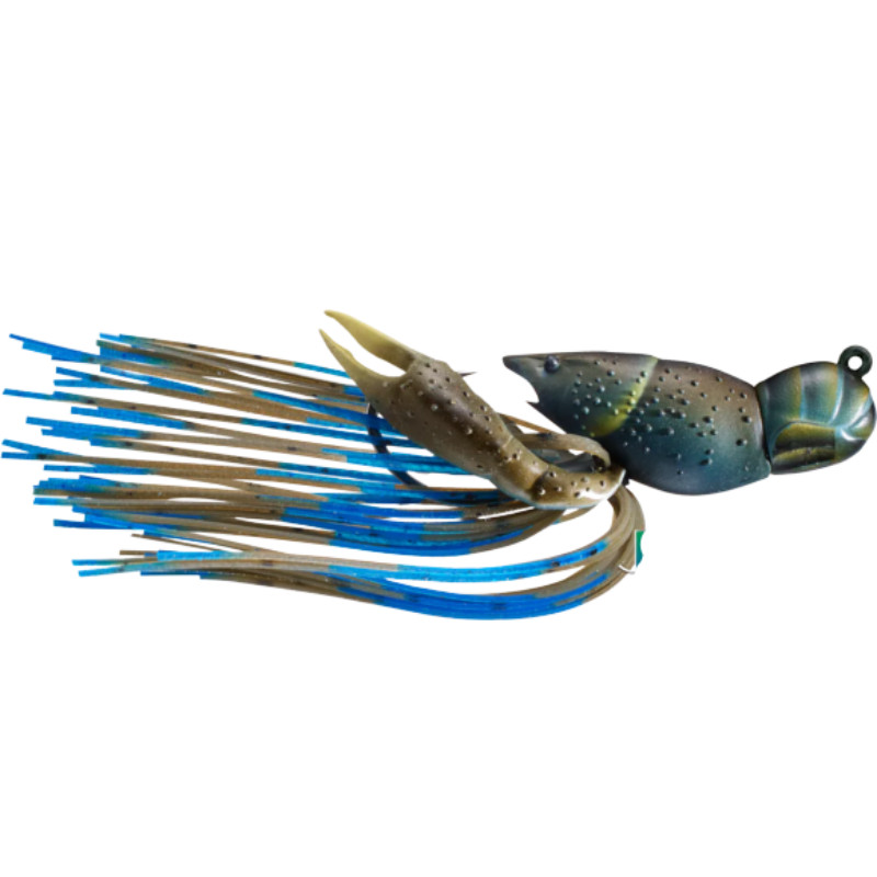 Naluca Livetarget Hollow Crawfish Jig, culoare Mud-Blue, 4cm, 11g