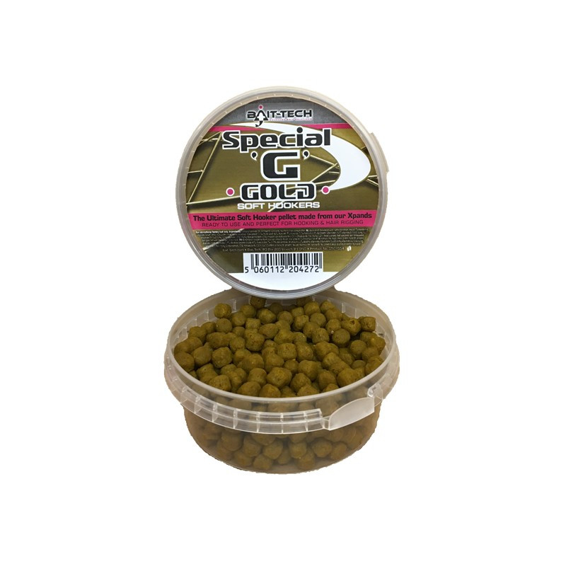 Pelete de Carlig Bait-Tech Special G Soft Hookers, 6mm, 90g (Varianta: Green)