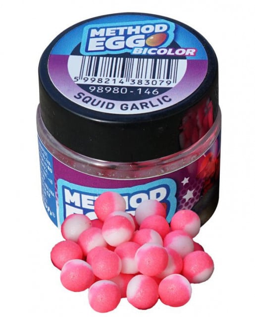 Pop Up Benzar Bicolor Method Egg, 8mm, 30ml (Aroma: Belachan - Krill) - 2 | YEO