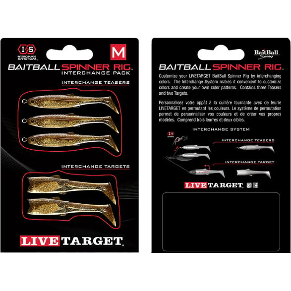 Rezerva Spinnerbait Livetarget Rig, Small, culoare Purple Dark Amber-Gold