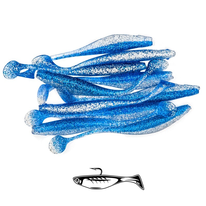 Shad Fast Strike Huky Kuky, Blue Pepper, 11.5cm, 4.3g, 10buc/plic - 1 | YEO