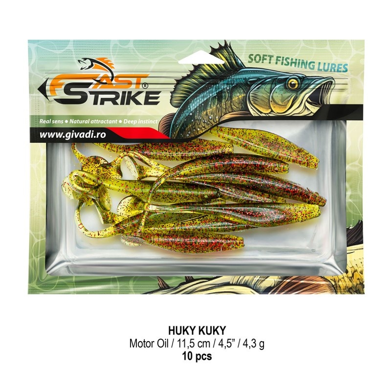 Shad Fast Strike Huky Kuky, Motor Oil, 11.5cm, 4.3g, 10buc/plic - 2 | YEO