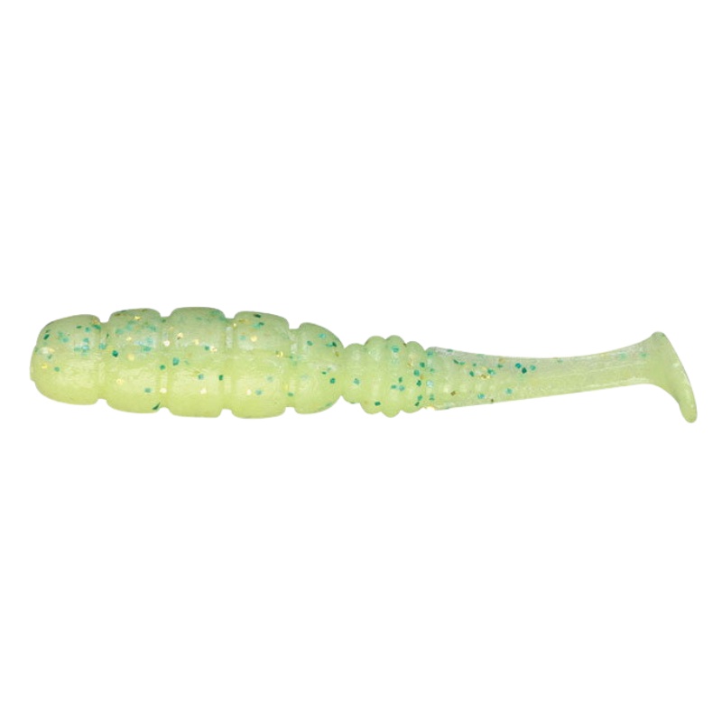 Shad Jackall Good Meal Shad, Hot Lime Glow Chartreuse, 5cm, 7buc