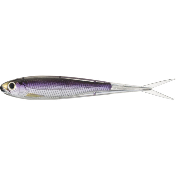 Shad Livetarget Minnow Soft Jerkbait, culoare Silver-Purple, 11.5cm, 4buc