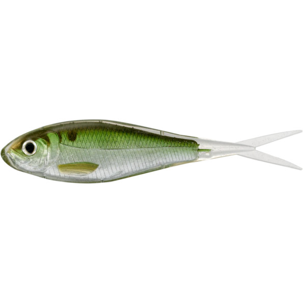 Shad Livetarget Soft Jerkbait, culoare Silver-Green, 11cm, 4buc