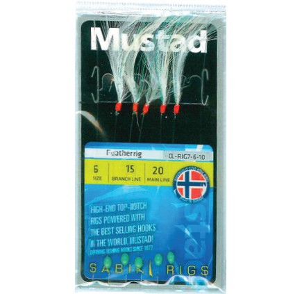 Taparina Mustad Feather, 5buc (Marime Carlige: Nr. 6)