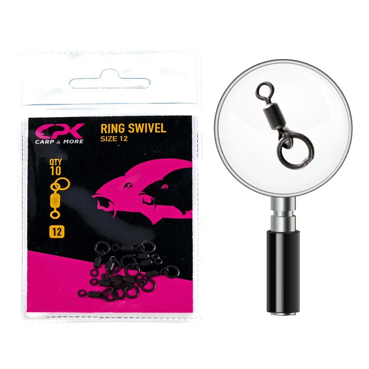 Vartej CPK Ring Swivel cu Inel, 10buc/plic (Marime vartej: Nr. 8)