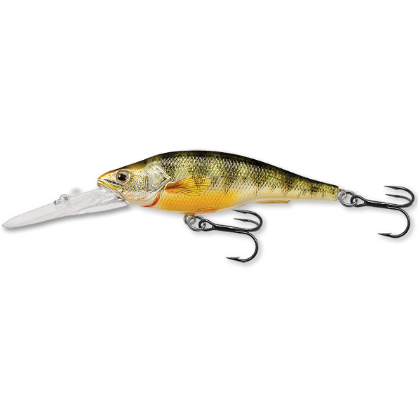 Vobler Livetarget Yellow Perch Jerkbait, culoare Metallic-Gloss, 7.3cm, 11g