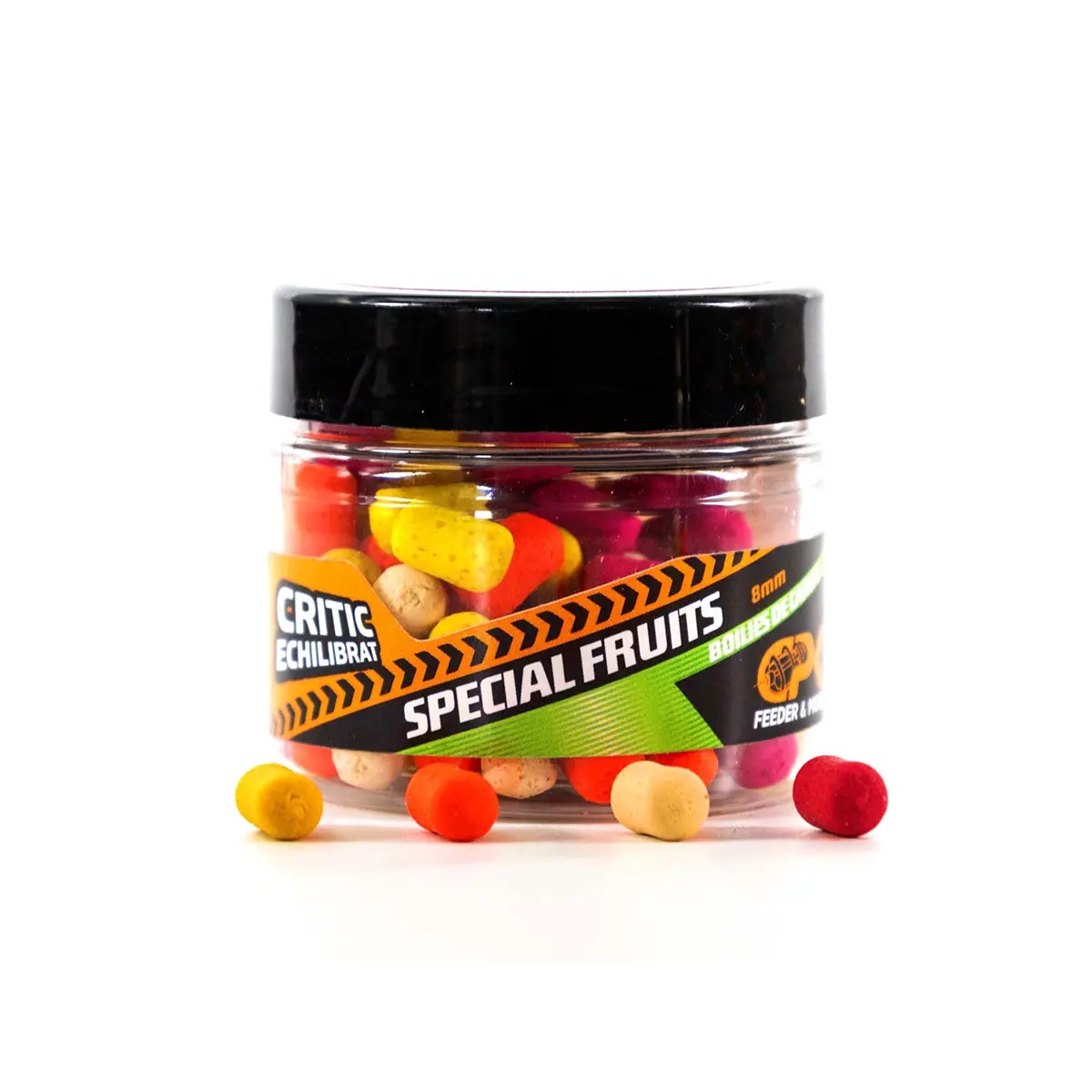 Boilies de Carlig Dumbells Critic Echilibrate CPK Feeder, 8mm, 25g (Aroma: Ciocolata & Portocala) - 2 | YEO
