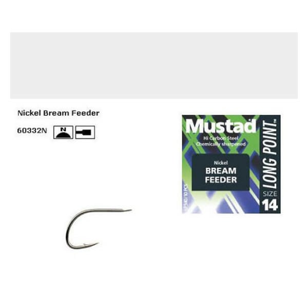 Carlig Mustad Bream Feeder 60332N /10buc (Marime Carlige: Nr. 14) - 1 | YEO