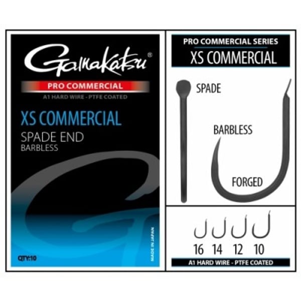 Carlige Gamakatsu Coars Pro-C XS Commercial Spade, 10buc/plic (Marime Carlige: Nr. 12)