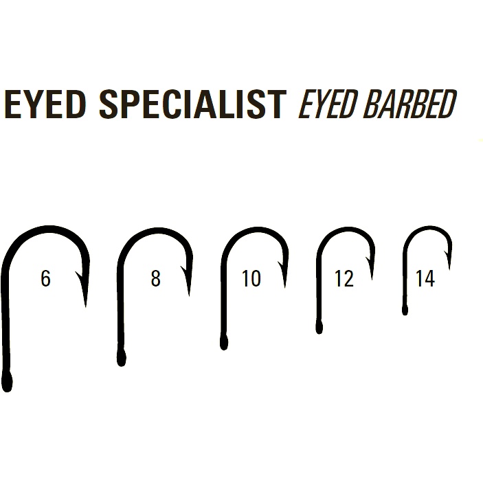 Carlige Mustad Eyed Specialist MU10, Black Nickel, 10buc/plic (Marime Carlige: Nr. 6) - 1 | YEO