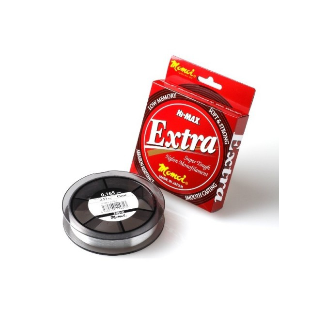 Fir monofilament Momoi Hi-Max Extram, transparent, 150m (Diametru fir: 0.16 mm)