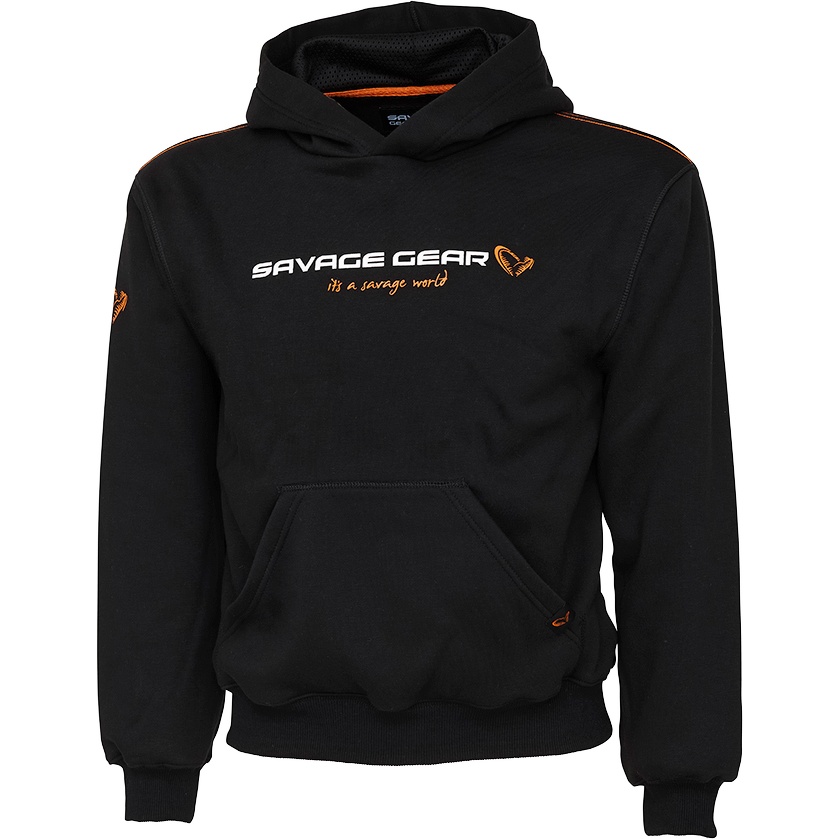 Hanorac Savage Gear Junior Logo Black Ink (Marime: L)