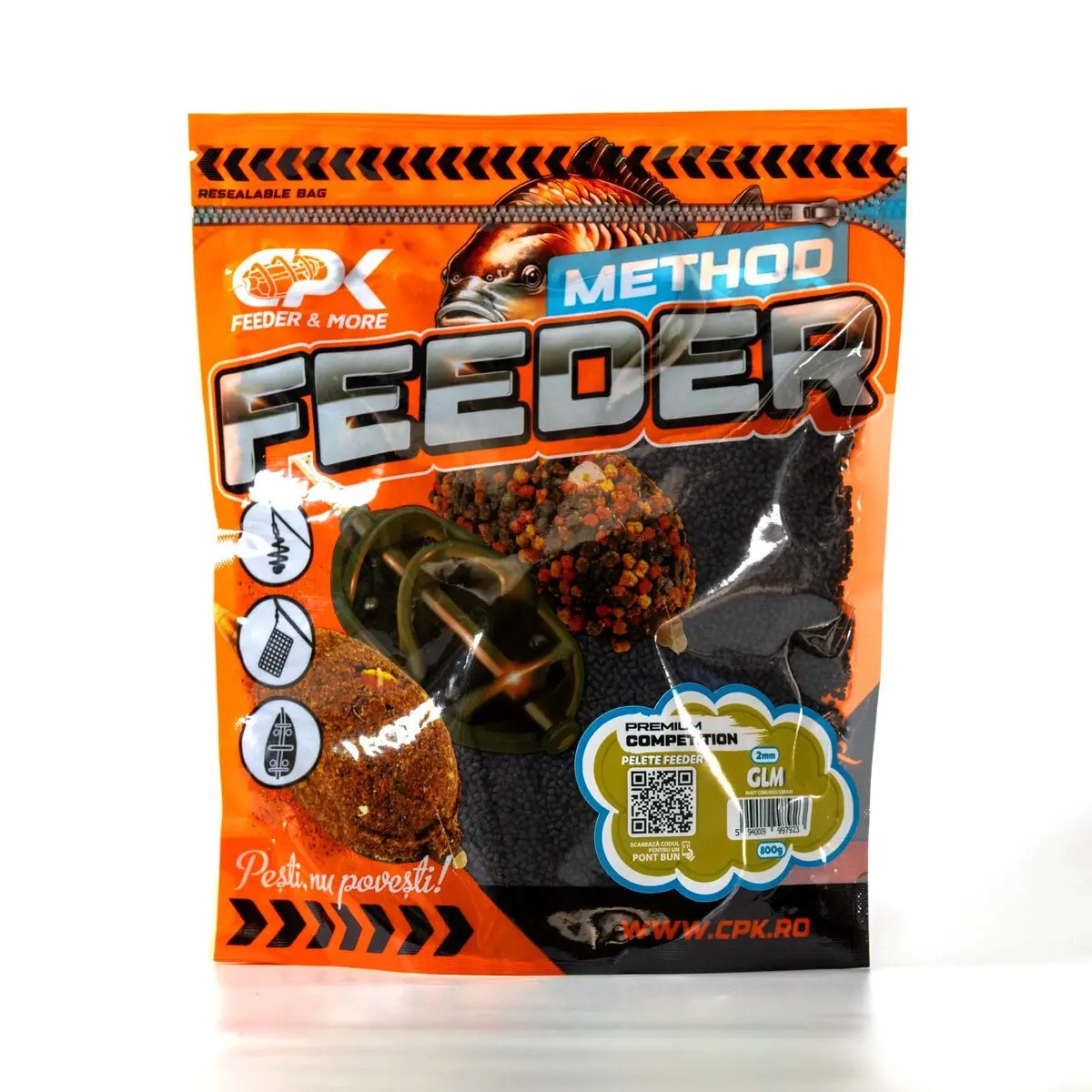 Pelete CPK Feeder&More, 2mm, 800g (Aroma: Squid & Octopus) - 2 | YEO