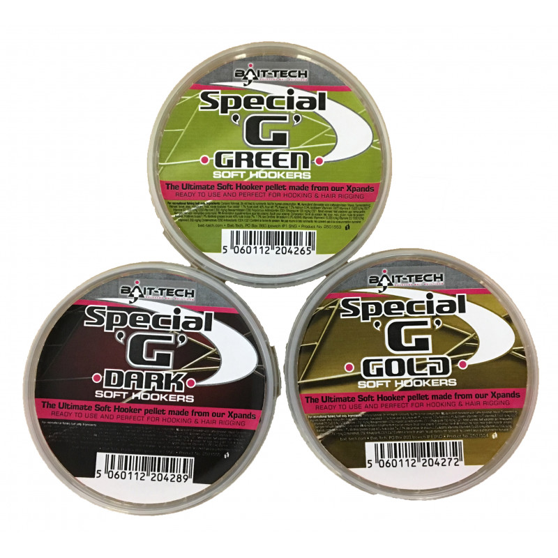 Pelete de Carlig Bait-Tech Special G Soft Hookers, 6mm, 90g (Varianta: Green) - 1 | YEO