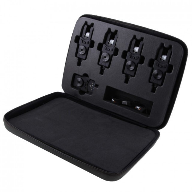 Set 4 avertizoare cu statie Prologic SMX Custom Black WTS Blue