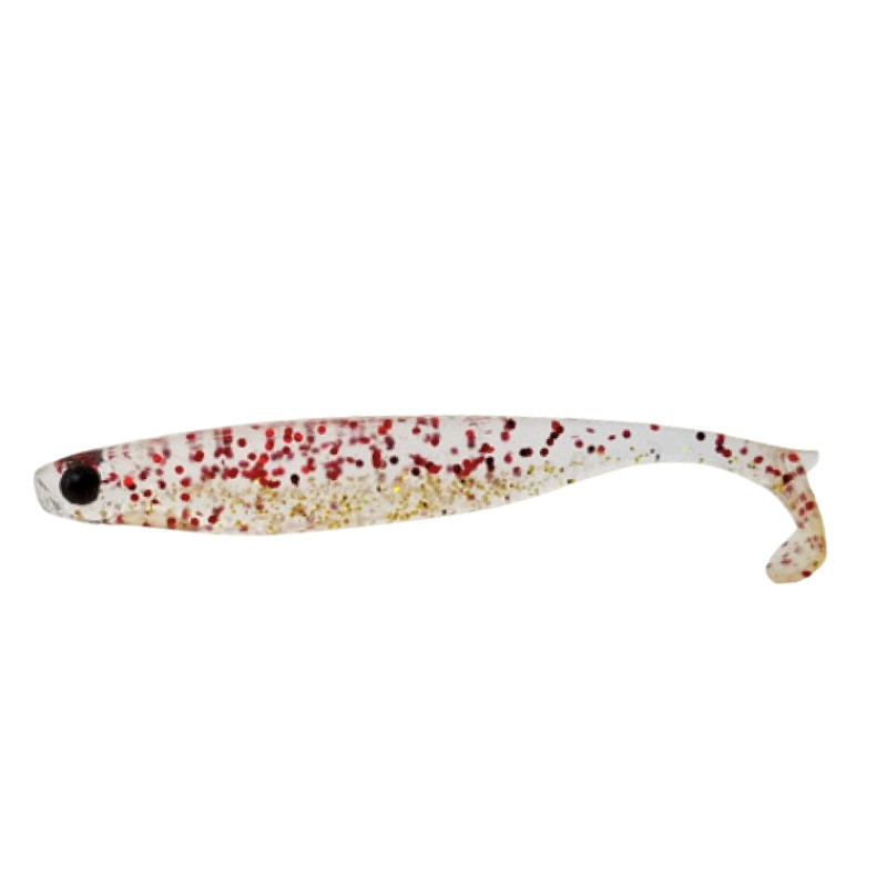 Shad Mustad Mezashi Z Minnow, 8.8cm, Red Gold Glitter, 6buc/plic