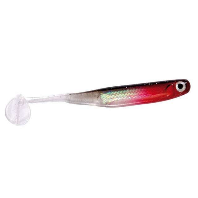 Shad Nomura Mini Real Pulse, Red Head Black, 5cm, 0.7g, 5buc