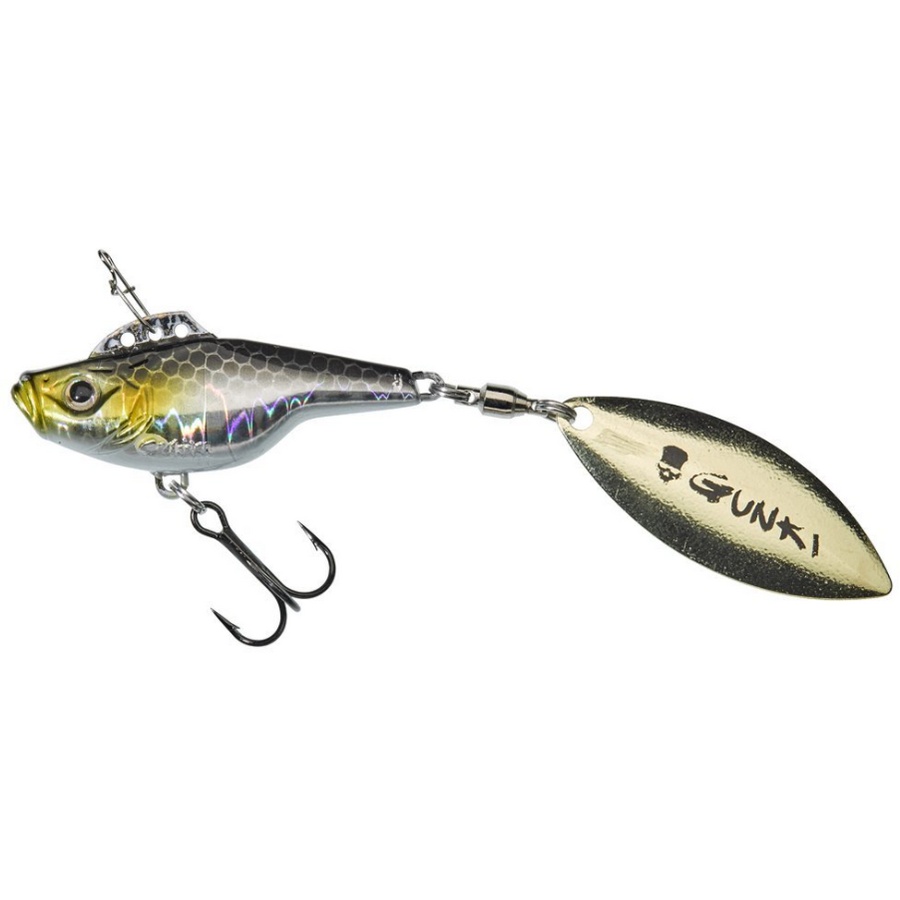 Spinner Sensas Gunki Jiger 55, Sinking, Culoare Black Alive, 5.5cm, 31.1g