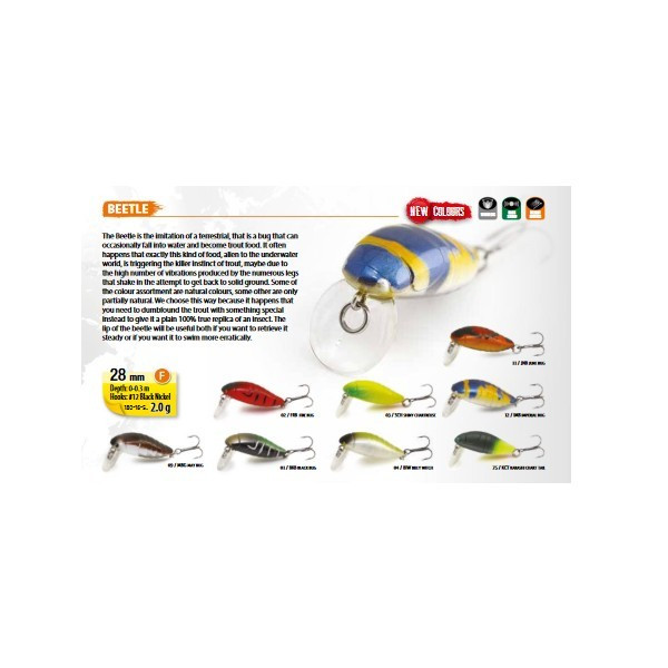Vobler Beetle Imperial Bug 2.8cm/2g Rapture - 3 | YEO