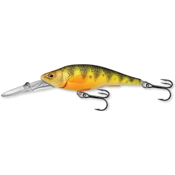 Vobler Livetarget Yellow Perch Jerkbait, culoare Florescent-Matte, 9.8cm, 19g