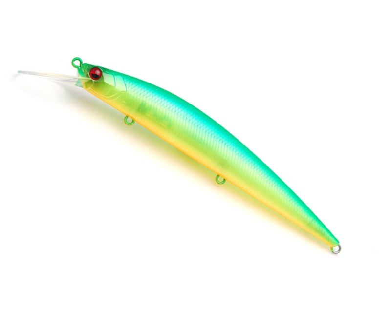 Vobler Raid Minnow Level Plus, 12.5cm, 14g, Lime Chart