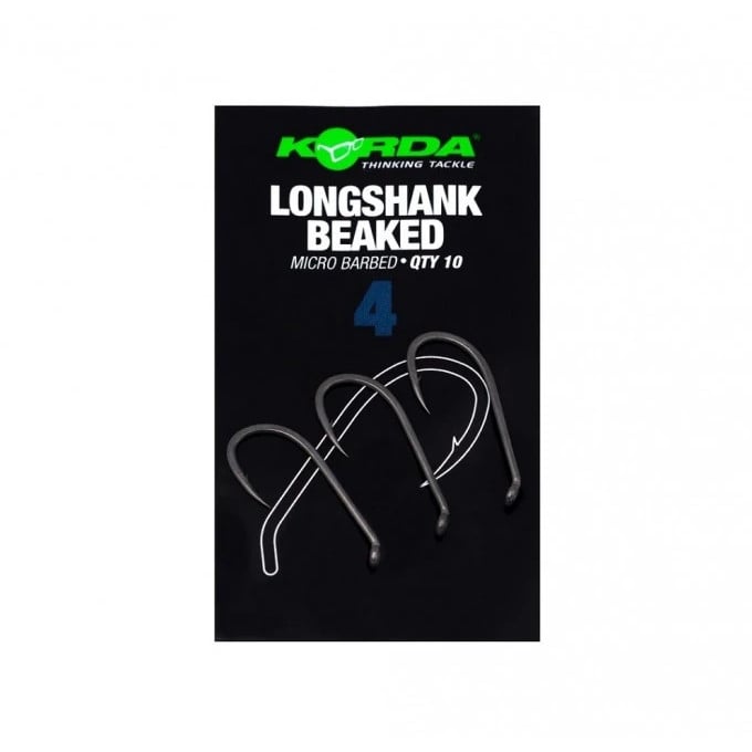 Carlige Korda Long Shank Beaked, 10 buc/plic (Marime Carlige: Nr. 6) - 1 | YEO