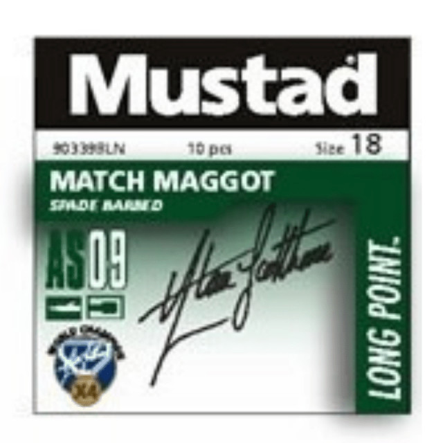 Carlige Mustad pentru momeala larva 90339, 10 buc (Marime Carlige: Nr. 12)