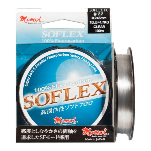 Fir Fluorocarbon Momoi Soflex, transparent, 100m (Diametru fir: 0.12 mm)